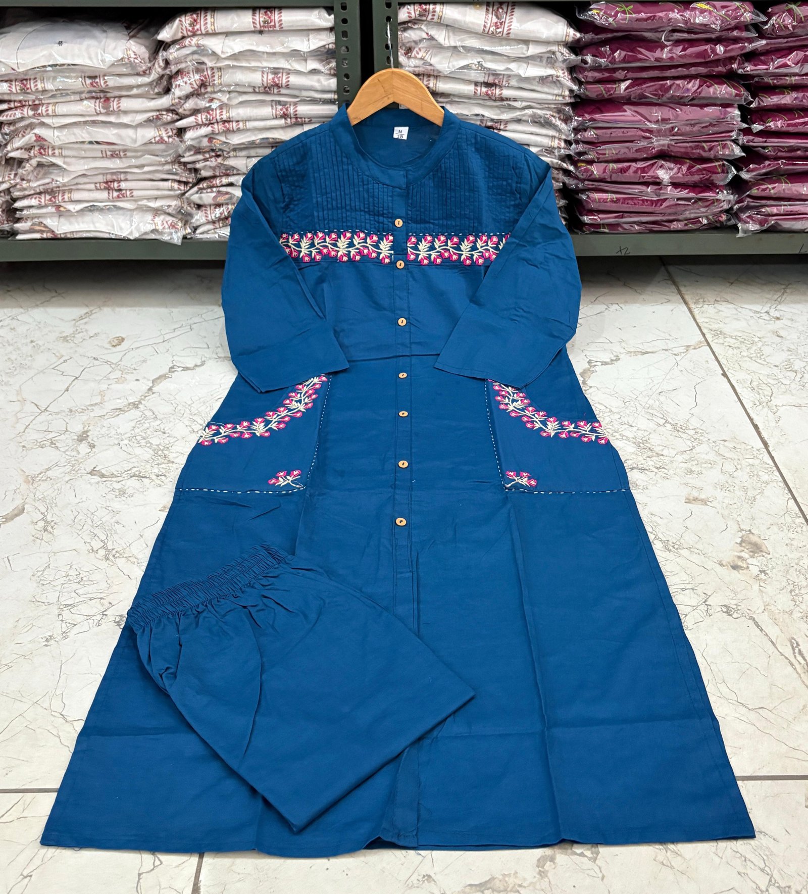 Cotton Embroidered Co-Ord Set